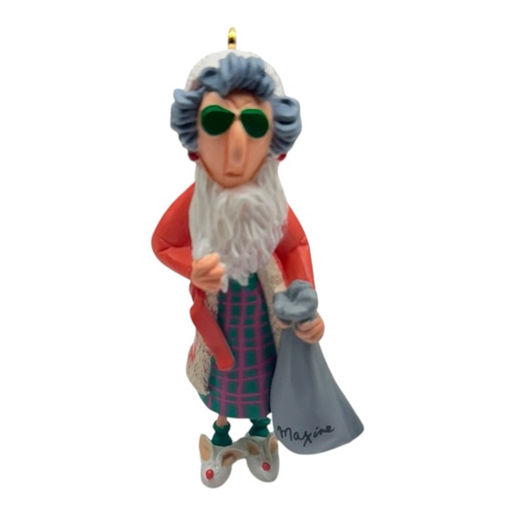 Hallmark Christmas Ornament Maxine NEW 1993 Bunny Slippers Humor - Picture 1 of 6